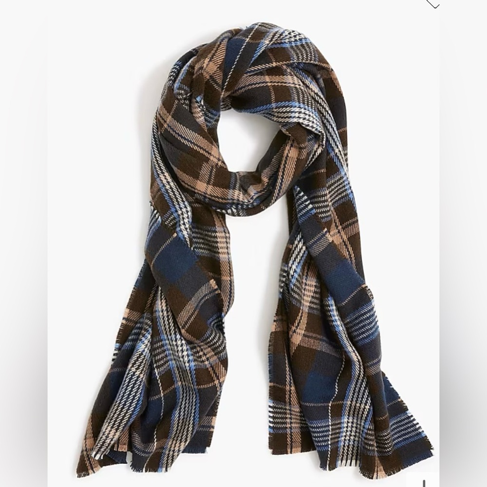J Crew Men’s Multi Plaid Scarf